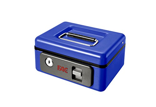 FAC 25003 - Caja de caudales con pulsador, número 1, color azul