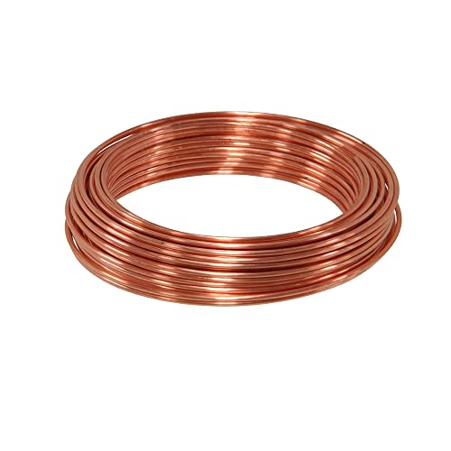 Alambre de cobre,ø 2,0 mm-10 m,alambre artesanal delgado,alambre de cobre puro,alambre de cobre T2 desnudo,alambre bobinado de alambre de cobre, alambre Cu 99 Diy