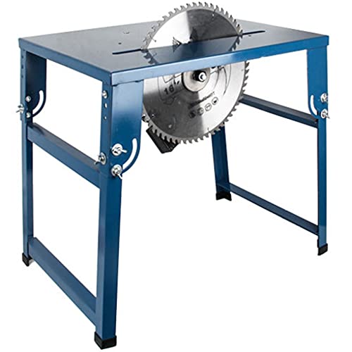 Sierras de Mesa Mesa Plegable para Carpintería Mesa De Sierra Empujar-Tirar Máquina De Corte Multifuncional Pequeña Portátil 3kw De Potencia (Color : Blue, Size : 72 * 55 * 72cm)