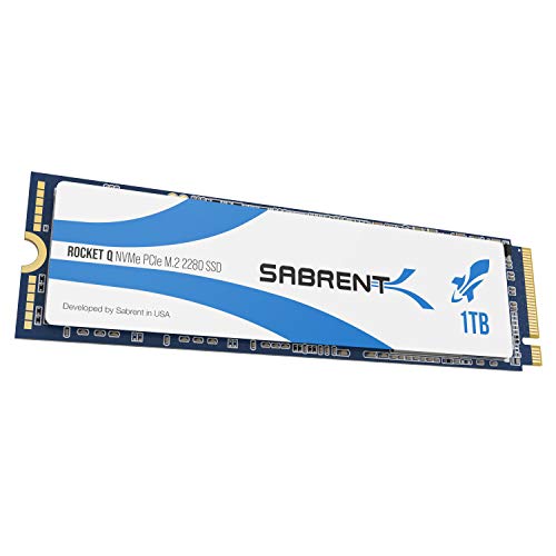 Sabrent Rocket Q 1TB NVMe PCIe M.2 2280 Unidad de Estado sólido SSD Interna de Alto Rendimiento Disco Duro solidoR/W 3200/2000MB/s (SB-RKTQ-1TB)