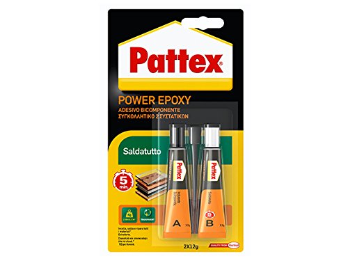 Pattex - Adhesivo epoxi bicomponente, Tubo de 24 g
