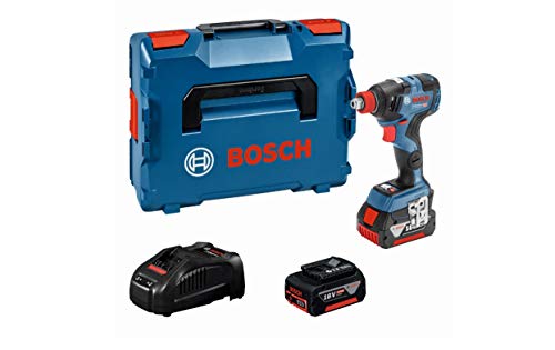 Bosch Professional GDX 18V–200 C - Llave de impacto a batería (18V, 200 Nm, conectable, 2 baterías x 5.0 Ah, en L-BOXX)