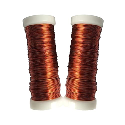 versandfuxx24 - 2 bobinas de alambre para manualidades, color cobre, 0,40 mm.