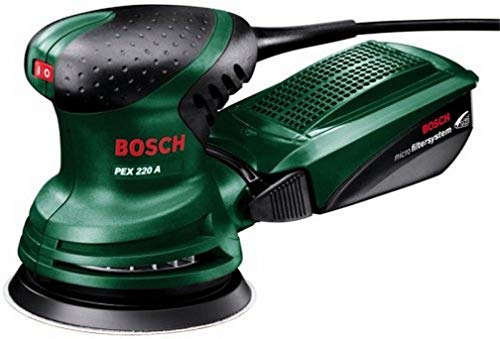 Bosch PEX 220 A - Lijadora excéntrica (220 W, Ø-plato lijador: 125 mm, Microfilter System, Excentricidad: 4 mm)