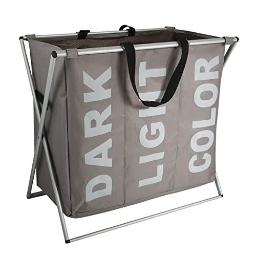 MSV PONGOTODO Dark-Light-Color 61X36X58 cm, Aluminio y Nylon, Beige, 63x57x38 cm