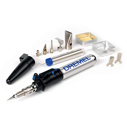 Dremel Versatip 2000 - Pirograbador a gas butano con 6 puntas para soldadura, pirografo, fusión, corte en caliente, compresión (duración de encendido máximo 90 min)