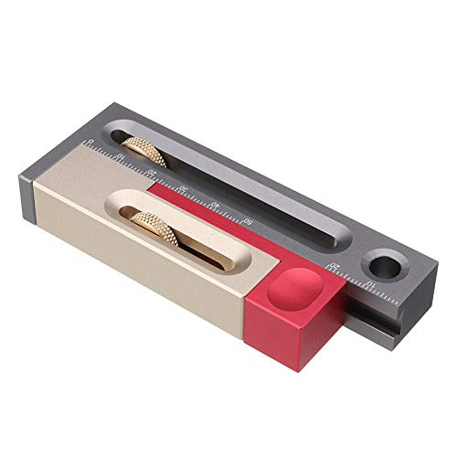 Herramienta de ajuste de corte de sierra, mesa de trabajo de madera, bloques de medición, mesas, herramienta de ajuste de costura de sierra, medidor