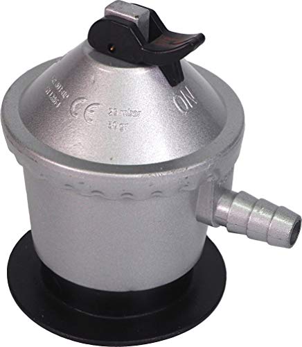 Sanfor Regulador Bombona Gas butano de 12 kg de Uso doméstico | Homologado (UNE-EN12864) | Color Plateado | Talla única
