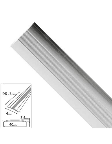 WOLFPACK LINEA PROFESIONAL 2541110 Tapajuntas Adhesivo para Moquetas Metal Plata 98,5 cm