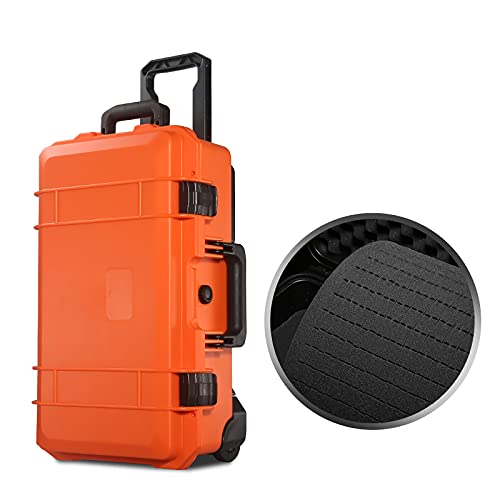 jinyi2016SHOP Caja de Herramientas duras con ruedas y manija una maleta grande con forro de división de espuma para equipos de precisión instrumento multi-color Maleta para Herramientas