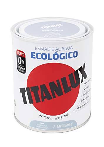 Titanlux Pintura Ecológica Acrílica Titan 750 ml (Gris Perla 0509)