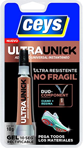 Ceys - Ultraunick - Adhesivo universal instantáneo - Poder extremo - 10 G