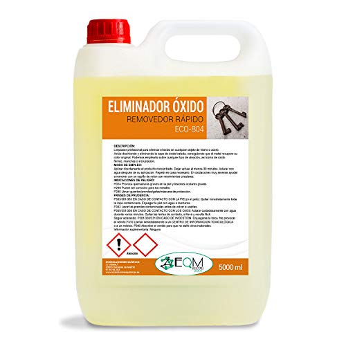 Ecosoluciones Químicas ECO-804 |5 litros | Eliminador de Óxido Profesional. Remueve el óxido Completamente
