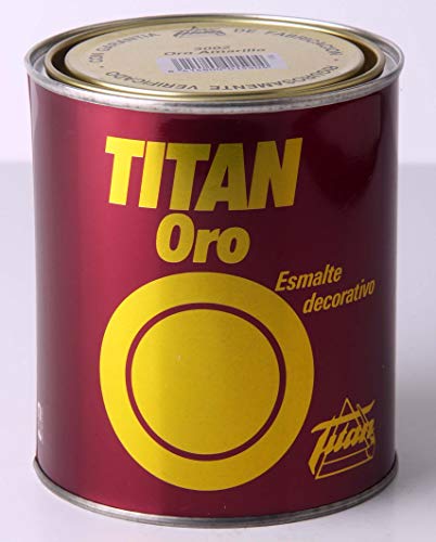 Titan Esmalte Decorativo Brillante Oro Amarillo 750 ml