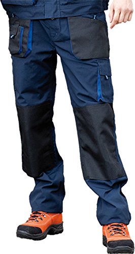 Juba - Pantalon bolsillos poliester algodón -s marino negro