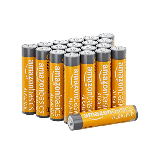 Amazon Basics Pilas alcalinas AAA de 1,5 voltios, 20 Unidad, gama Performance (el aspecto puede variar)