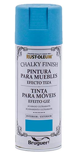 Rust-Oleum Spray Chalky Finish Azul Profundo 400 ML BRUGUER, Negro