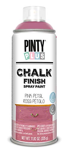 PINTYPLUS CHALK 792 Pintura Spray a la Tiza 520cc Rosa CK792, Rose Petal, Single Can