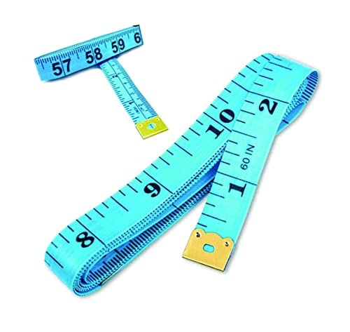 PARENCE.- Medidor de cinta/cinta métrica para inscripción de modisto doble cara - 150cm, 60 pulgadas, Color aleatorio (rosa, azul, verde, amarillo, blanco)