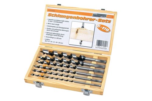 Mannesmann M54620 - Broca para superficies sólidas para madera (6 piezas, 230 mm)