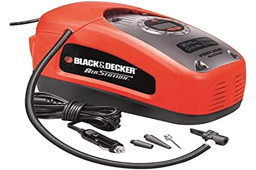 BLACK+DECKER ASI300 Compresor de aire 160 PSI 11 bar Fuente de alimentación: Cable eléctrico Rojo/Negro, talla única