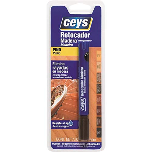 Ceys - Rotulador Retocador color Pino - Elimina rayadas de madera - Resistente al agua