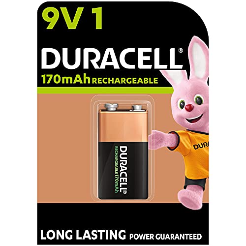 Duracell - Recharge Ultra 9V, pila recargable 170 mAh, 1 unidad