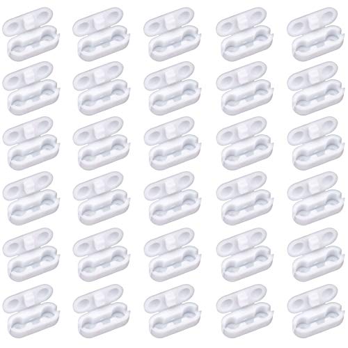 ExeQianming 30 clips de cadena de bolas de plástico para persianas enrollables, romanas y verticales.