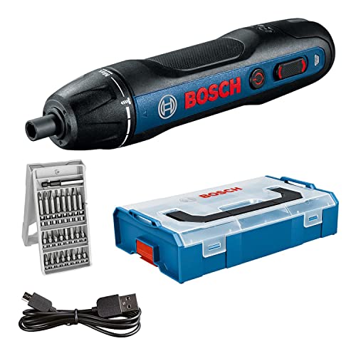 Bosch Professional Bosch GO - Atornillador a batería (3,6V, set 25 puntas, en L-BOXX Mini) - Amazon Exclusive