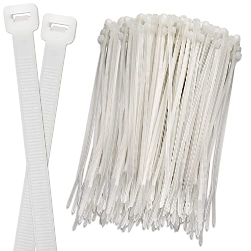 ISOLATECH 100 bridas de plástico resistentes a los rayos UV, longitud a elegir, color blanco, 160mm x 2,5mm