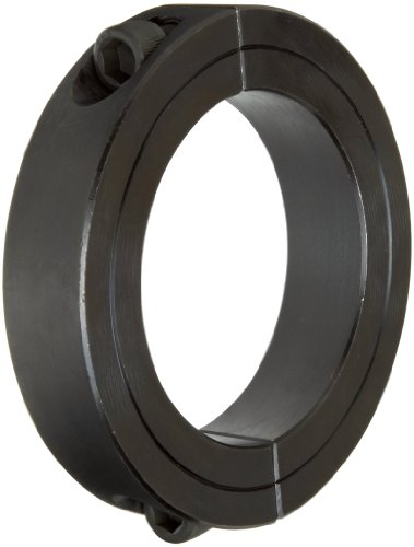 Climax Metal 2 C-250 cuello de sujeción de dos piezas de acero, negro óxido de Plating, 2 – 1/2 