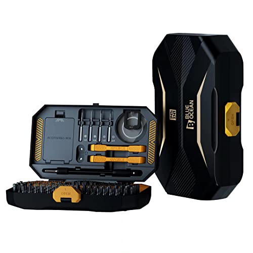 B BLUE OCEAN Juego de Destornilladores de Precisión,145 en 1, Kit Destornilladores Precisión Profesionales,Destornilladores Magnéticos Pequeños,Apto para iPhone,Juguetes,Portátiles,PC,Cámaras, Gafas