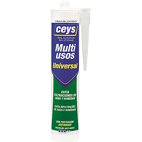Ceys - Silicona Multiusos Universal - Evita filtraciones de agua y humedad - 280 ML