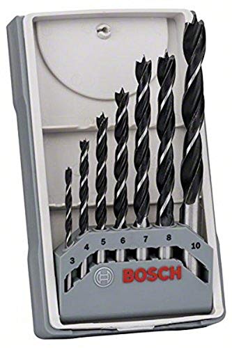Bosch Professional Set Robust Line con 7 brocas helicoidales para madera (madera, accesorios para taladro atornillador)