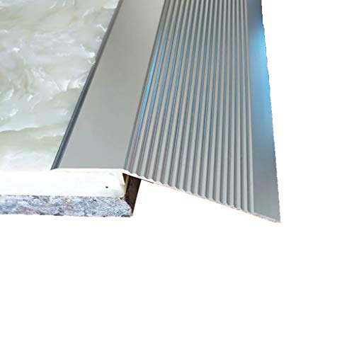 GWXFHT Perfil de transición Tira de Piso de Madera Tira ciega de aleación de Aluminio de Acero Inoxidable para centros comerciales 10 cm de Ancho Incremento Espesar Hebilla Alta y Baja