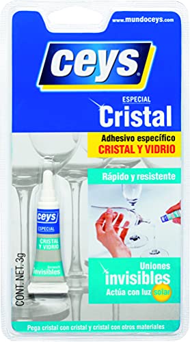 Ceys - Adhesivo cristales y vidrios - Pegamento para clistal con uniones invisibles - 30GR