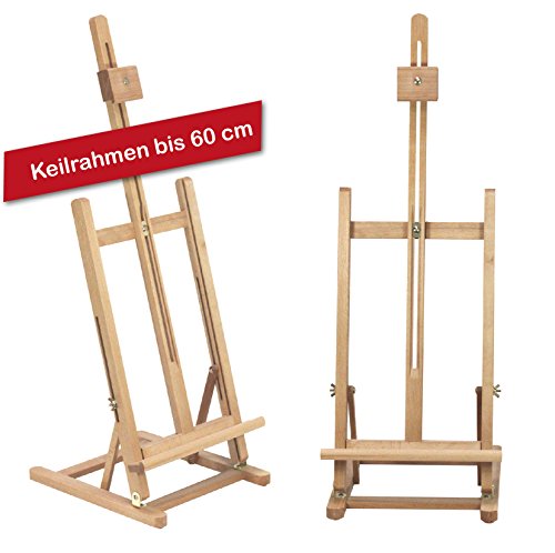 Paintersisters-Neuss - Caballete de madera de haya para marcos de hasta 60 cm de altura