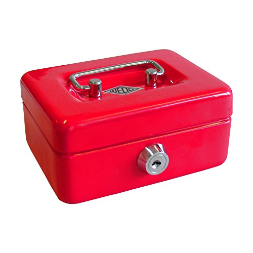 Wedo 144002 - Caja de caudales, hucha infantil, color rojo