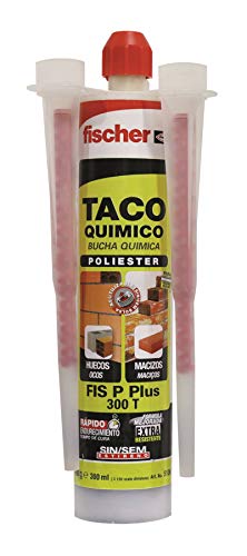 fischer 510637 Taco Químico, Gris, 300 ml