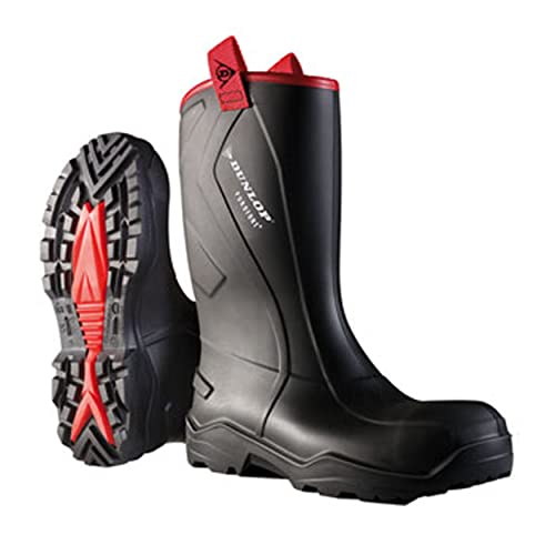 Dunlop Protective Footwear (DUO18) Dunlop Purofort Rugged, Botas de Seguridad Unisex Adulto, Black, 41 EU