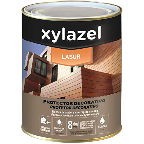 Xylazel Lasur Protector Decorativo al agua Mate Wengué 750 ml