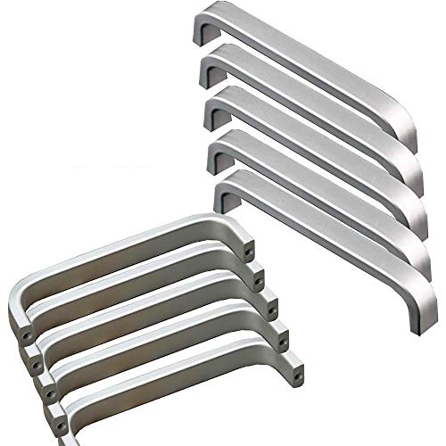 20x Qrity Tiradores de barra de Aluminio, Cajón De Armario Armario Manillas Tiradores Puerta (128MM)