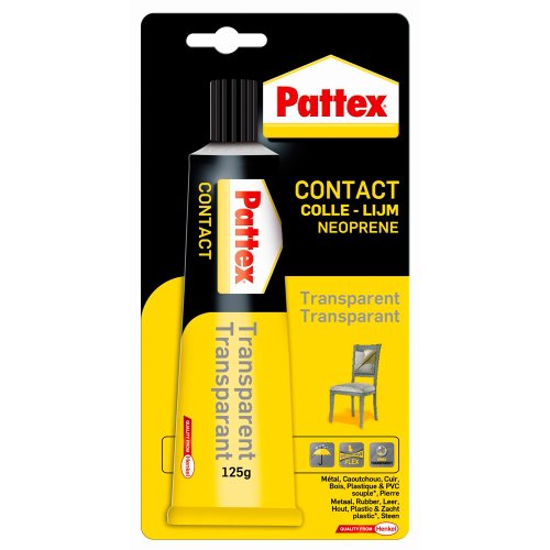 Pattex 1563741 - Cemento de contacto del tubo transparente 125 g