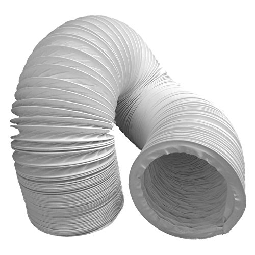 daniplus - Tubo flexible de PVC de salida de aire, 100/102 mm de diámetro, 5 m de largo, para, p. ej., instalaciones de aire acondicionado, secadoras o campanas extractoras