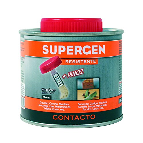 tesa 62600-00000-14 62600-00000-14-Pegamento de Contacto Supergen-Bote 500 ml con Pincel