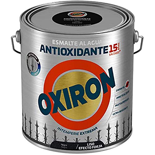 Titanlux - Esmalte antioxidante Titan Oxiron al agua Liso efecto forja, Negro, 2,5L (ref. 01E420425)