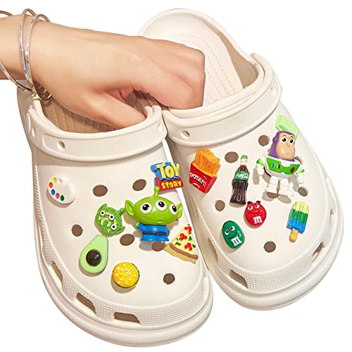 Decoración de zapatos 14pcs Toy Story Shoe Charms Adornos para Zapatos Adornos de Zapatos PVC Accesorios Decorativos para Sandalias Accesorios de Zapatos Bricolaje para Adultos, Niños y Niñas
