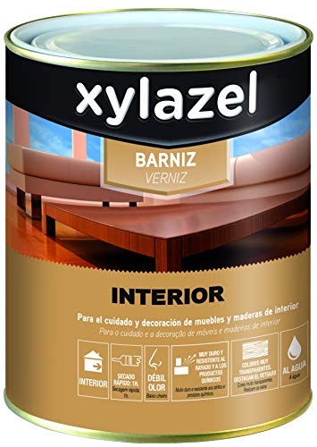 Xylazel Barniz Interior al agua Satinado Incoloro 750 ml