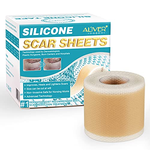Hojas de silicona para cicatrices Cinta de gel para cicatrices para la eliminación de cicatrices (1,6 