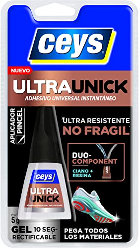 Ceys - Ultraunick - Adhesivo Universal instantáneo - Poder Extremo - 5 G